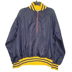 Vintage Harvard Clothing Company Otterwear Half Zip Varsity Jacket Mens Medium